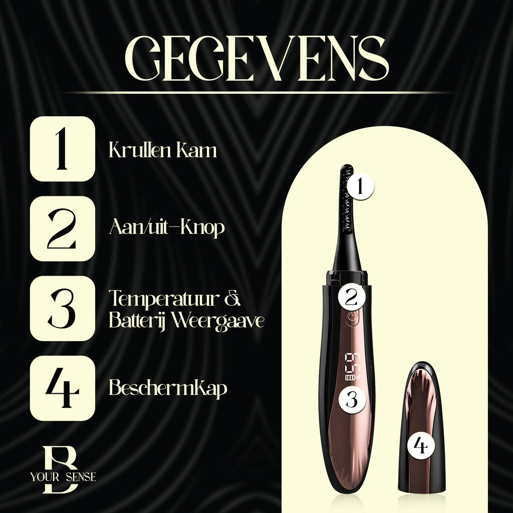 Elektrische Wimperkruller 4 standen