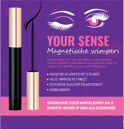 Wimperextensions (nepwimpers) met magnetische eyeliner