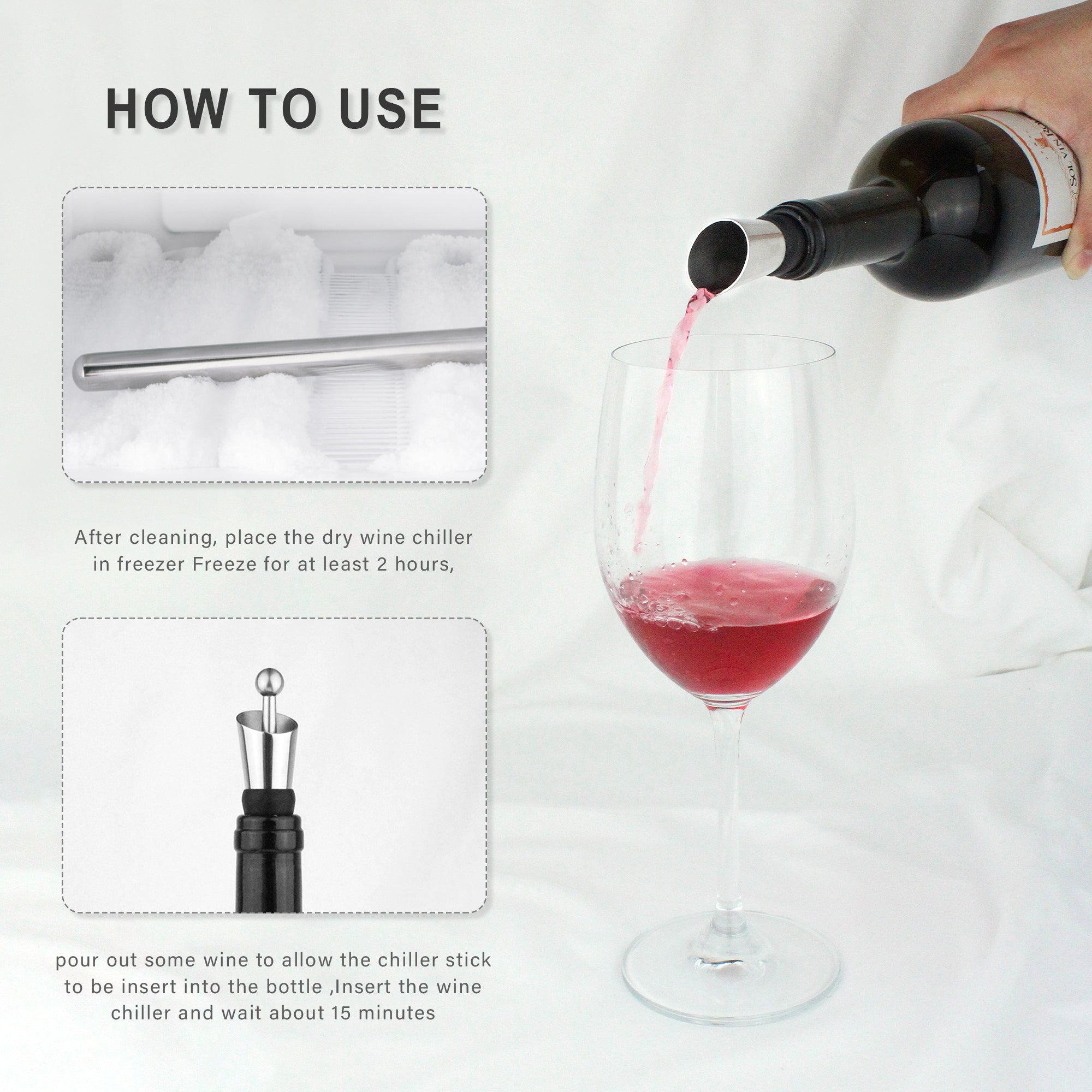 Exclusieve wijnkoeler 11-in-1 giftset